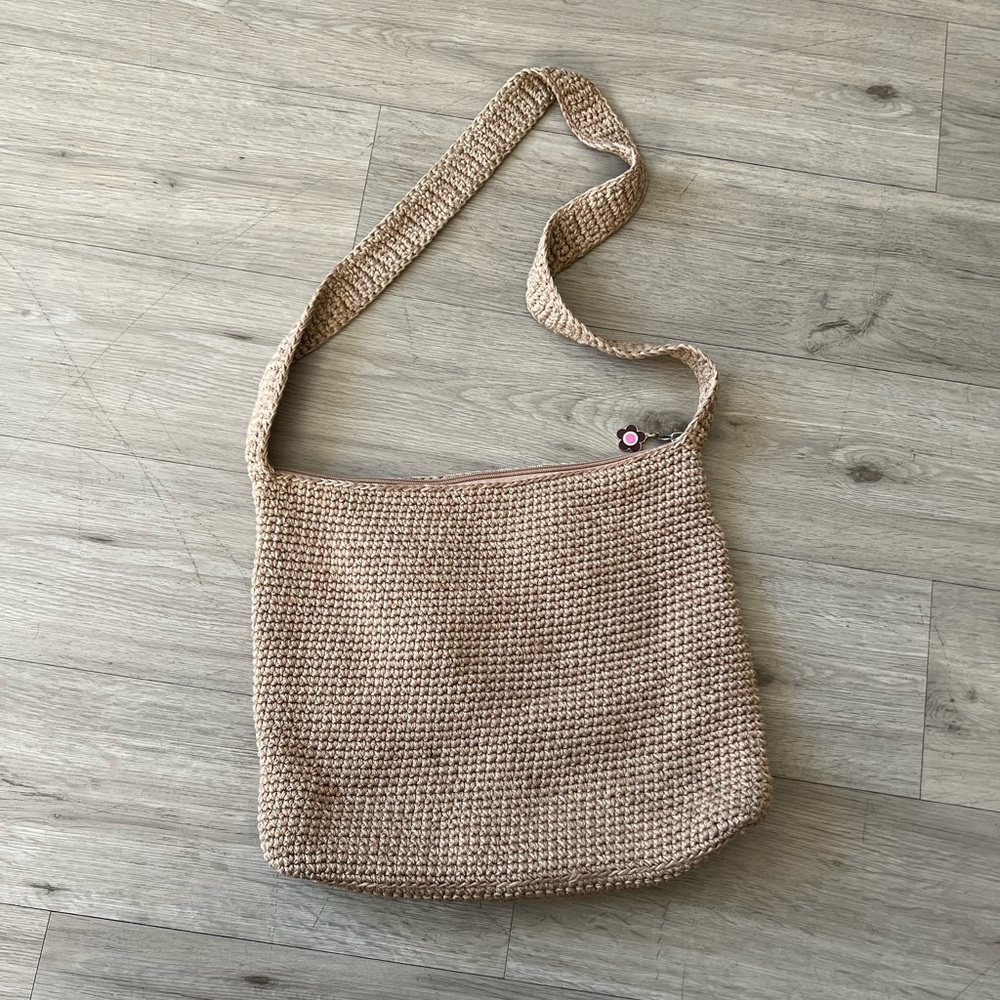 Happy & Free Crochet Shoulder Bag
